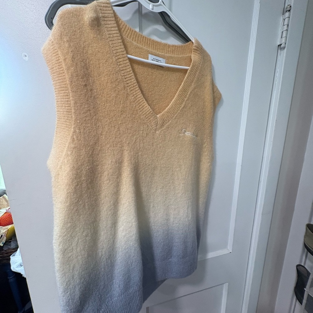 Saturdays NYC Gradient Sleeveless Sweater Vest - Picture 4 of 5